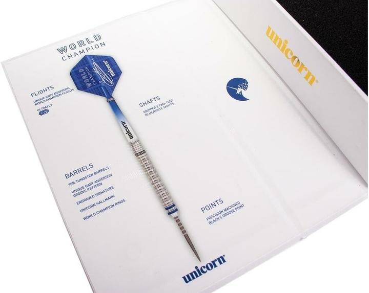Actual product image Unicorn Phase 3 World Champion Gary Anderson Steel Dart Presentation Box (21 g)
