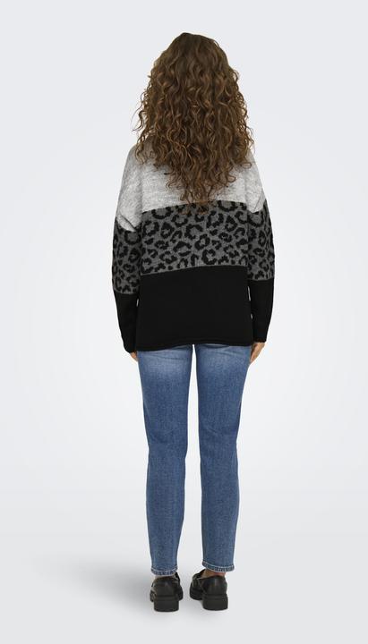 Produktbild Only Normal geschnitten Rundhals Gerippte Ärmelbündchen Tief angesetzte Schulter Pullover Strickpullover (XS)