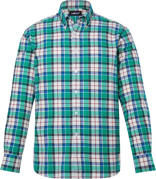Immagine prodotto Men+ Karo-Flanellhemd, Langarm, Buttondown-Kragen, Comfort Fit (5XL)