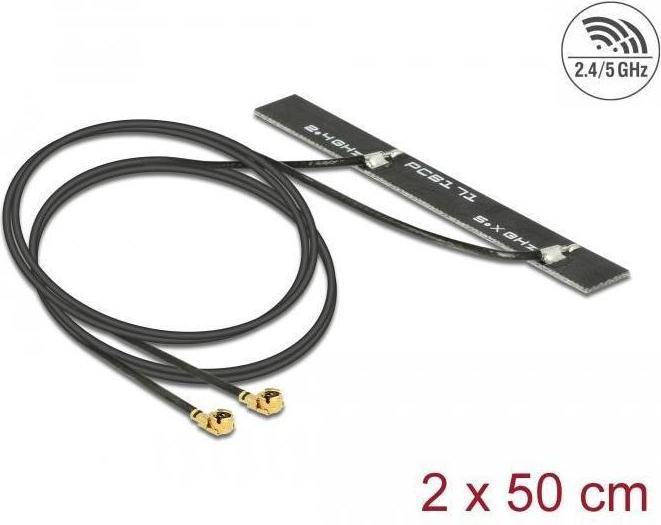Produktbild Delock 2xMHF WLAN-AC Doppel Antenne (WLAN)