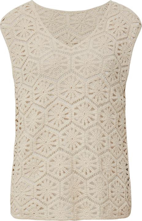 Produktbild S.Oliver Strickpullunder Semitransparentes Tanktop aus Häkelspitze (L)