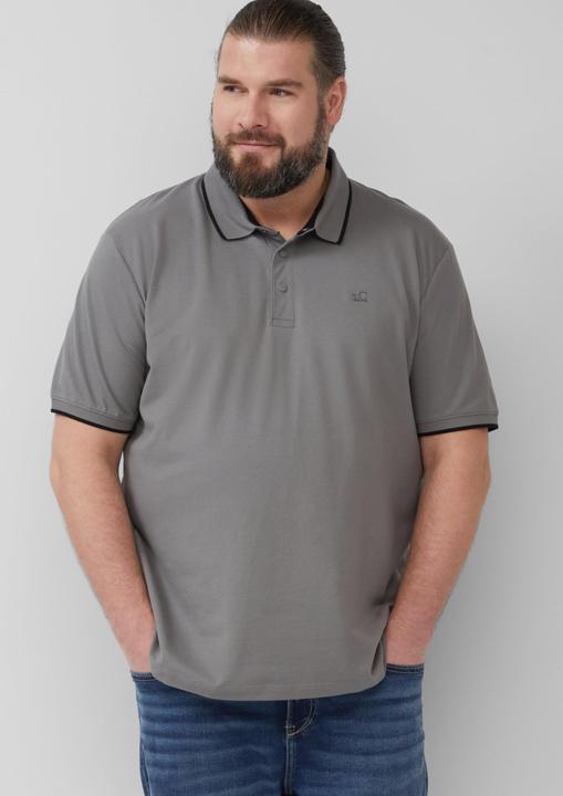 Produktbild S.Oliver Polo-Shirt Sportives Piqué-Poloshirt mit Kontrast-Details (XXL)