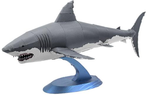 Actual product image Metal Earth Great White Shark