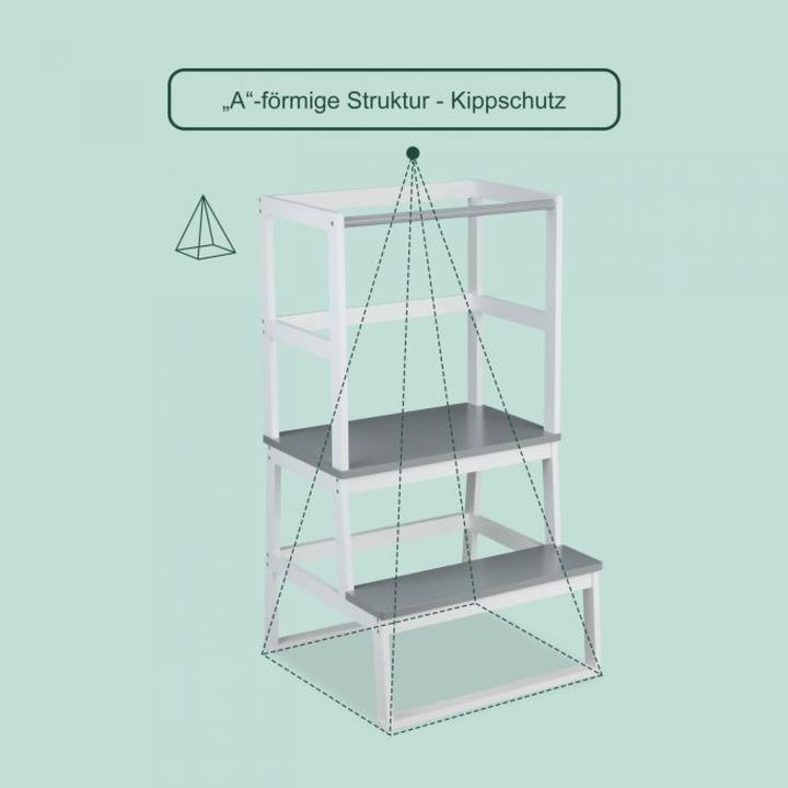 Actual product image Relaxdays Learning stool