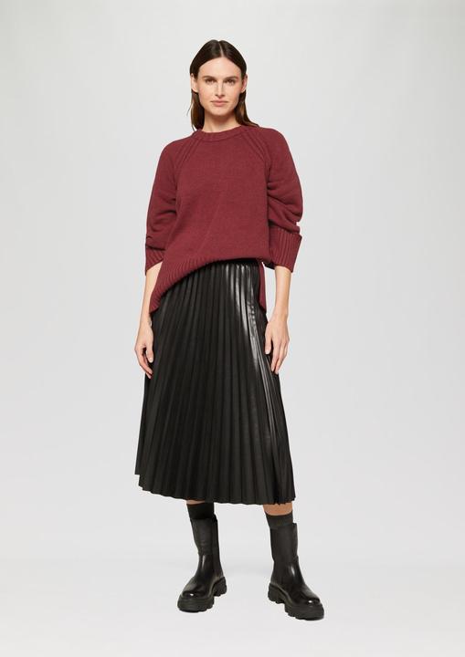 Produktbild S.Oliver Strickpullover Strickpullover mit Raglanärmeln und Schlitz am Saum (34)