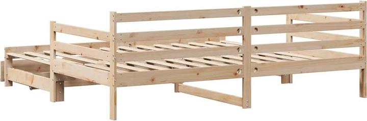 Produktbild vidaXL Tagesbett Ausziehbar mit Schubladen (90 x 190 cm)