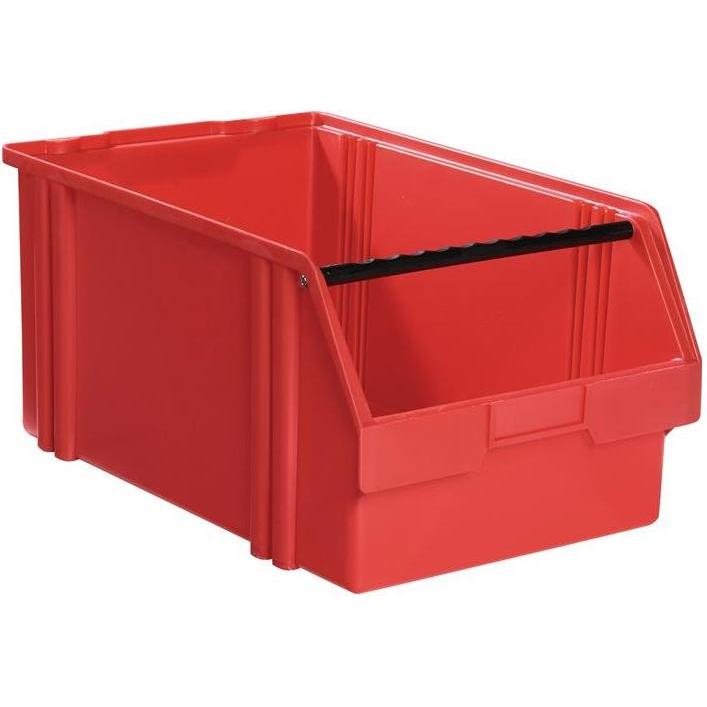 LA-KA-PE, Lagerbehälter, Sichtlagerkasten LK L500/450xB300xH230mm PS rot