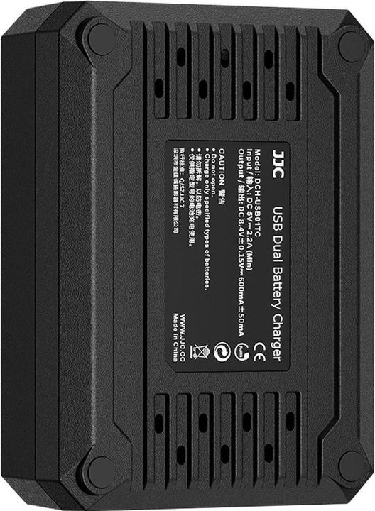 Actual product image JJC Fuji DCH W126TC USB C Dual Battery Charger (voor Fuji NP W126 accu) (Camera battery charger)