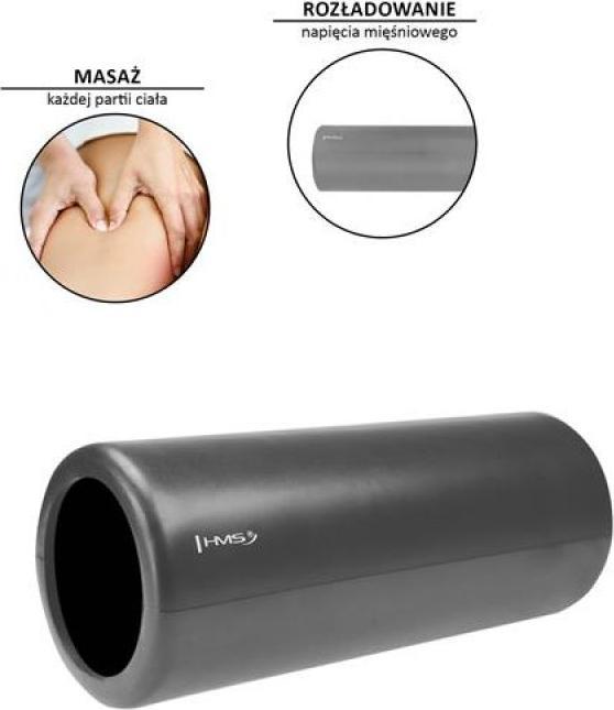 Actual product image HMS Training roller FS111, graphite colour, 33 cm (14 cm)