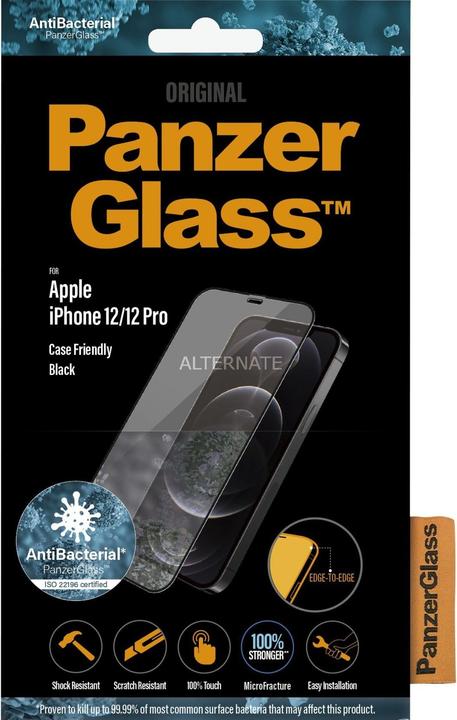 Actual product image PanzerGlass Edge-to-Edge (1 pcs., Apple iPhone 12, Realme 12 Pro+)