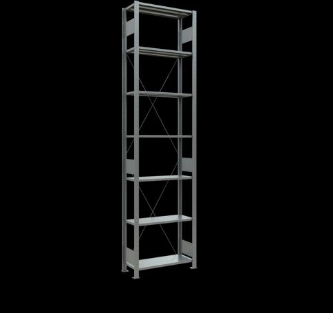 Actual product image Schulte Lagertechnik MULTIplus150 basic racking system with cross braces