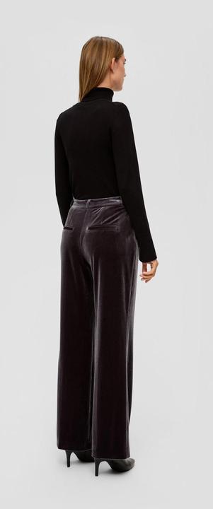 Produktbild s.Oliver Hose Samthose mit Wide Leg (38)