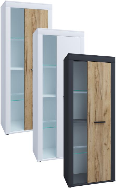 Image du produit VCM Armoire Vitrine Salon Verre Usilo (60 x 35 x 159 cm)