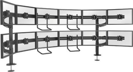 Actual product image Chief Kontour Series K4G620B K4 6x2 Grommet Mounted Array - Mounting Kit (2 Brackets) (Table, 24", 6.80 kg)