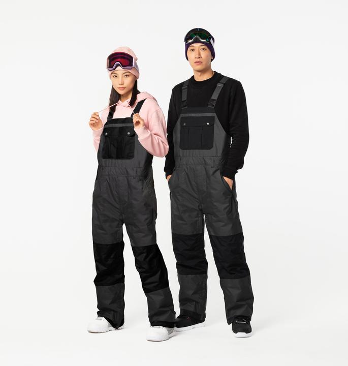 Produktbild Dreamscape Snowboardhose Latzhose Erwachsene wasserdicht - 500 schwarz (L)