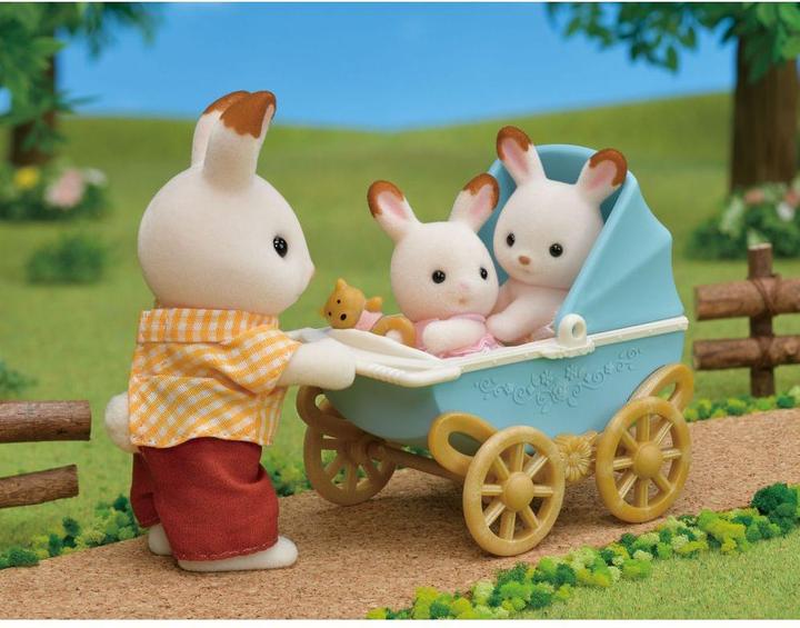 Productafbeelding Sylvanian Families Chocolade Konijn Tweeling Baby's & Kinderwagen