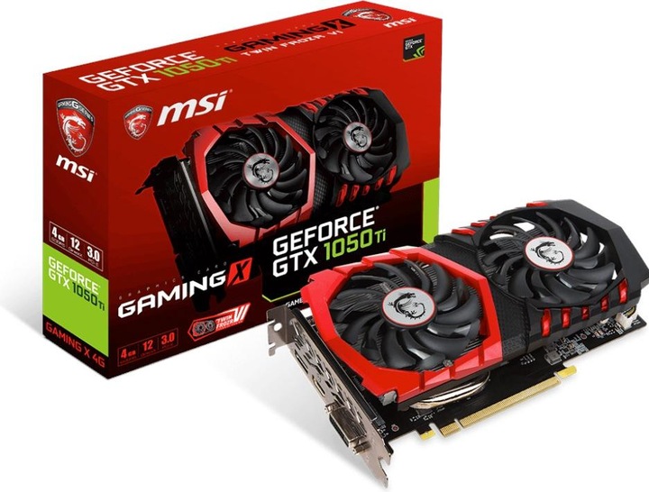 Image du produit MSI GeForce GTX 1050 Ti GAMING X (4 Go)