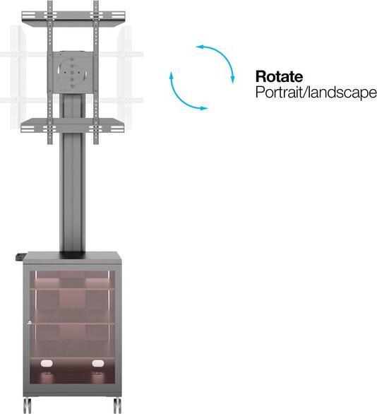 Image du produit Multibrackets Présentoir & MediaBox 180 (60", 60 kg)