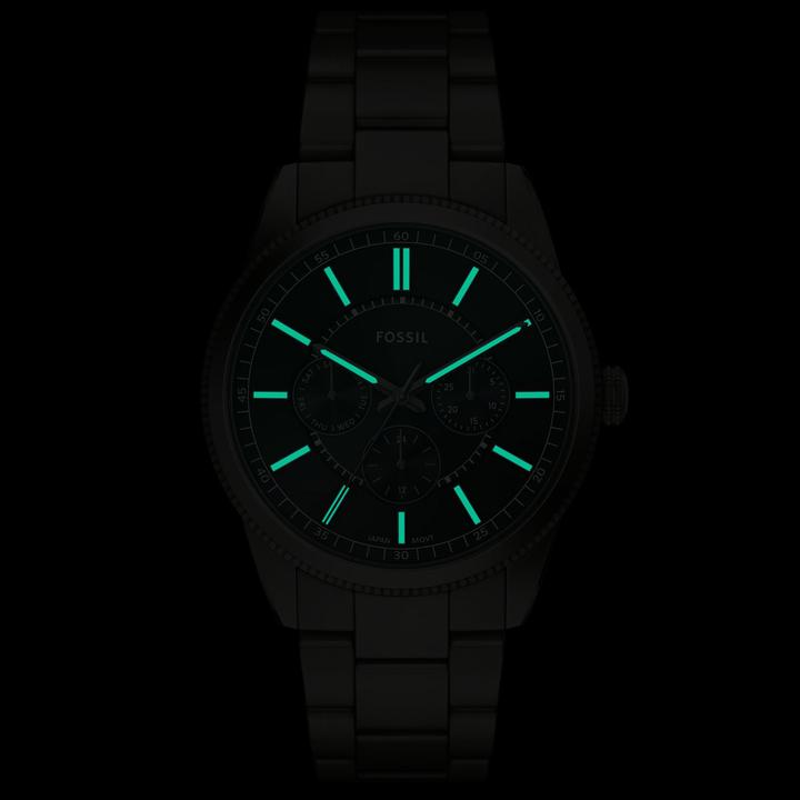 Actual product image Fossil Uhr Pearson Multifunktionswerk Edelstahl anthrazit (Analogue wristwatch, 42 mm)