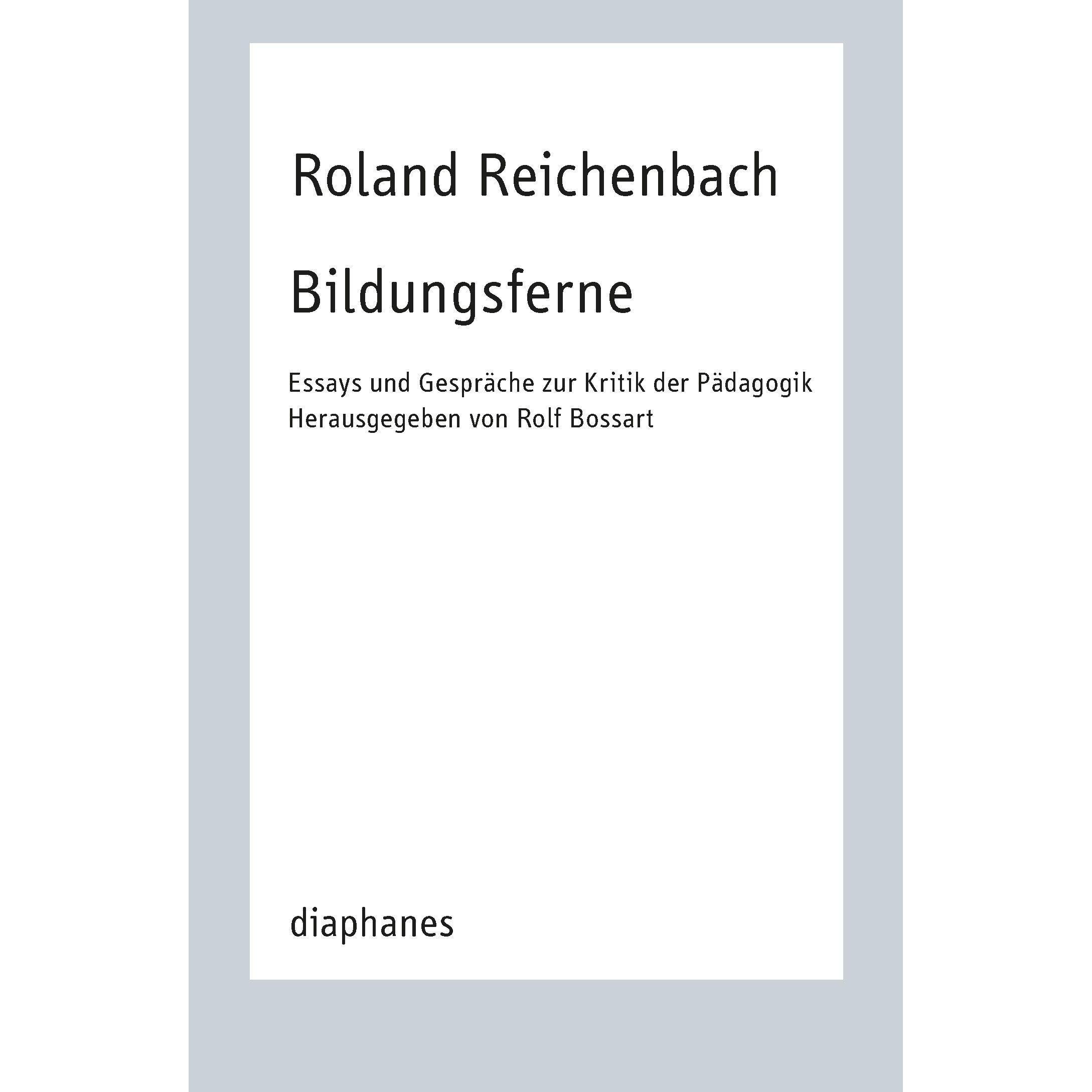 Bildungsferne, Fachbücher von Roland Reichenbach