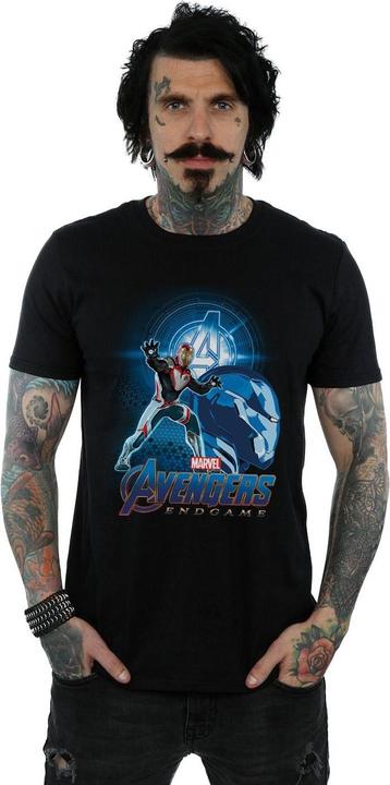 Actual product image Mens Avengers Endgame Iron Man Team Suit T-Shirt (S)