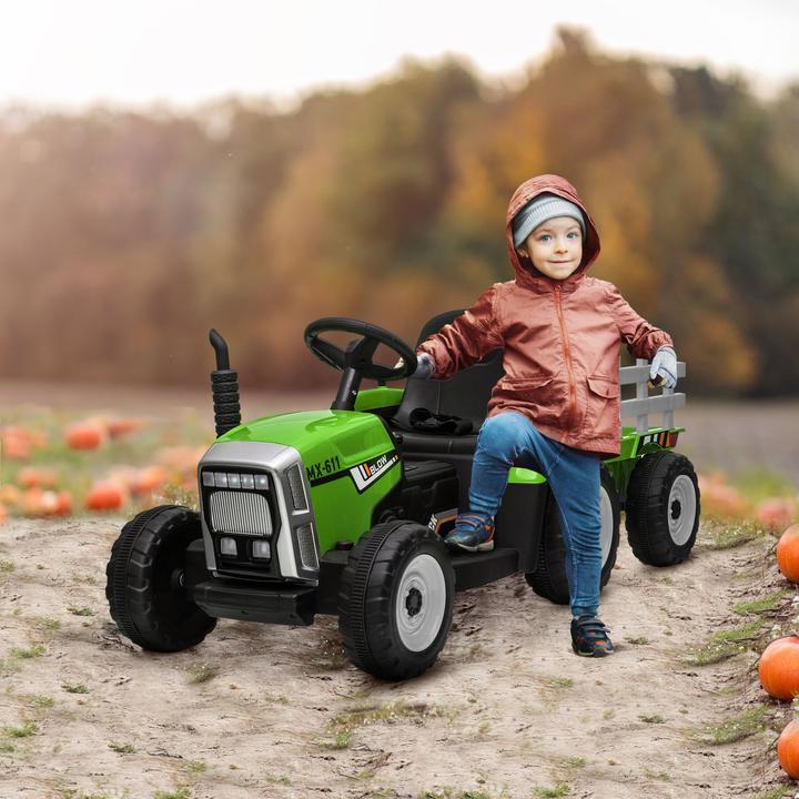 Actual product image Swisshandel24 Electric tractor, trailer, remote control, ride-on tractor, MP3 function