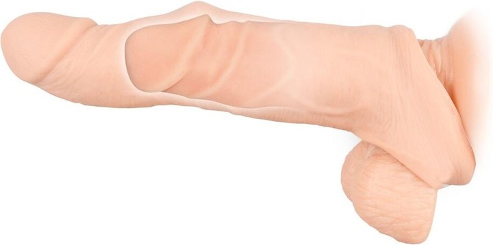 Actual product image Nature Skin Penis Sleeve with Extension
