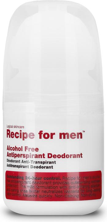 Image du produit Recipe for men Déodorant Anti-Transpirant (Sans Alcool) (Roll-on, 60 ml)