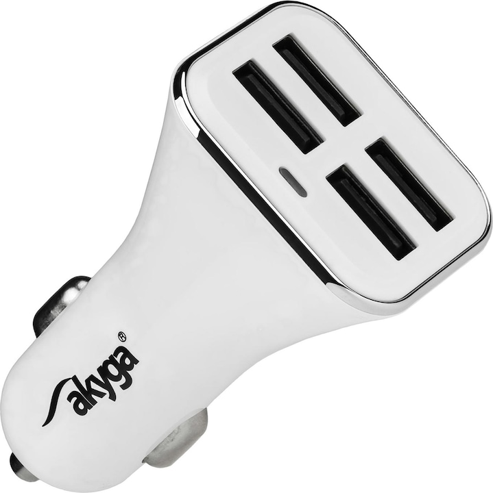 Actual product image Akyga AK-CH-09 car charger 4x USB 6.8A white 12V