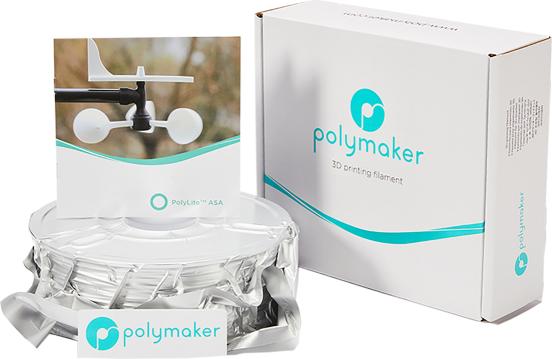 Actual product image Polymaker PolyLite ASA - Natural - 1.75mm (ASA, 1.75 mm, 1000 g)