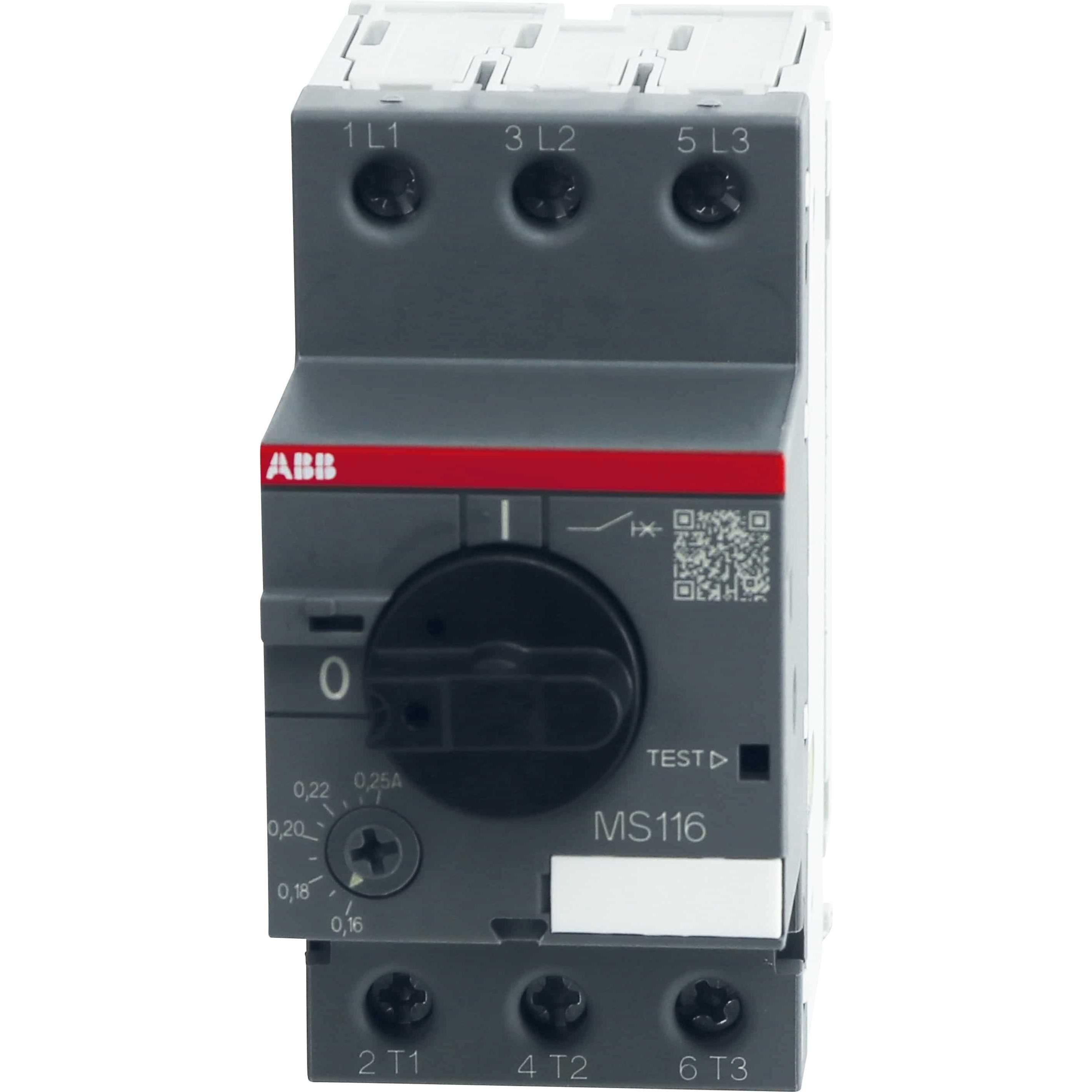 Abb, Interruttore Differenziale, Interruttore Protezione Motore MS116 - 0,25