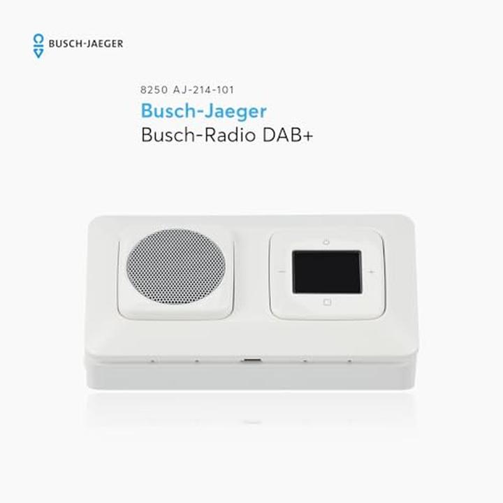 Produktbild Busch-Jaeger Busch-Radio DAB+ Komplettset für die Eckmontage (DAB+, FM)