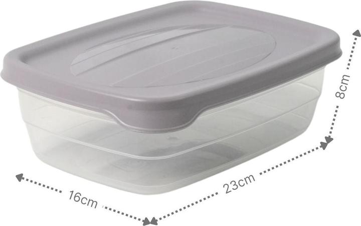 Image du produit Hobby 3er-Set Boxen Aufbewahrungsdosen Meal-Prep-Dosen Frischhaltedosen (2 l)