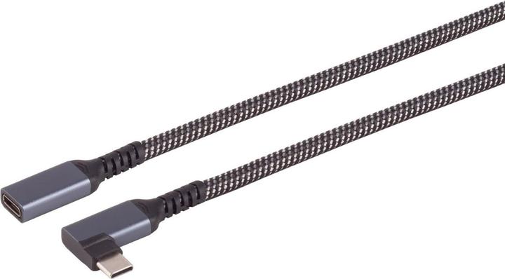 Produktbild Shiverpeaks S/CONN maximum connectivity USB-C Verlängerungskabel, 3.2, 90°, PD, Textil, 0,5m (0.50 m, USB 3.2 Gen 2, 100 W)