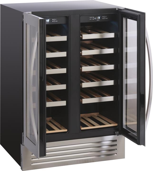 Actual product image Scandomestic SV 91 X - Wine refrigerator - 2 zones - Width: 59.5 cm - Depth: 61.6 cm - Height: 87.2 cm