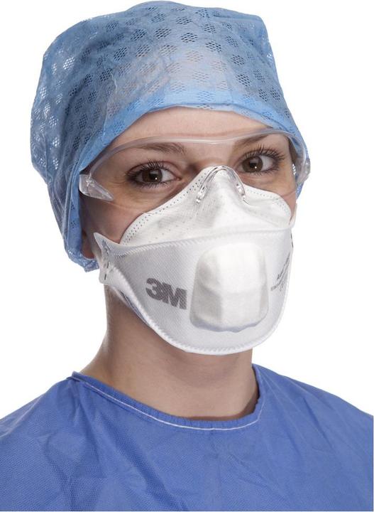 Produktbild 3M Partikelmaske FFP3 Typ IIR abgedecktes Ausatem-Ventil 1883SV+ (FFP3 NR D, 8x)