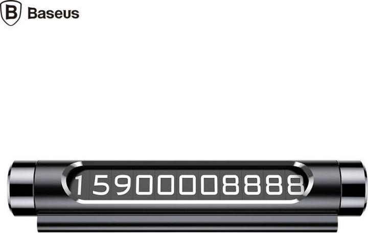 Baseus Carte de stationnement temporaire noire
