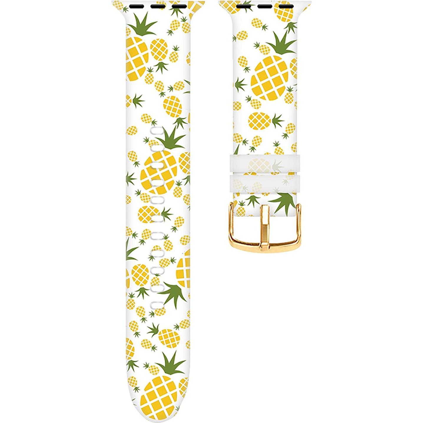 Thumbnail - Avizar Ersatzarmband (Silikon, Apple Watch Series 7, Apple Watch Series 8, Apple Watch Series 6), Uhrenarmband, Weiss