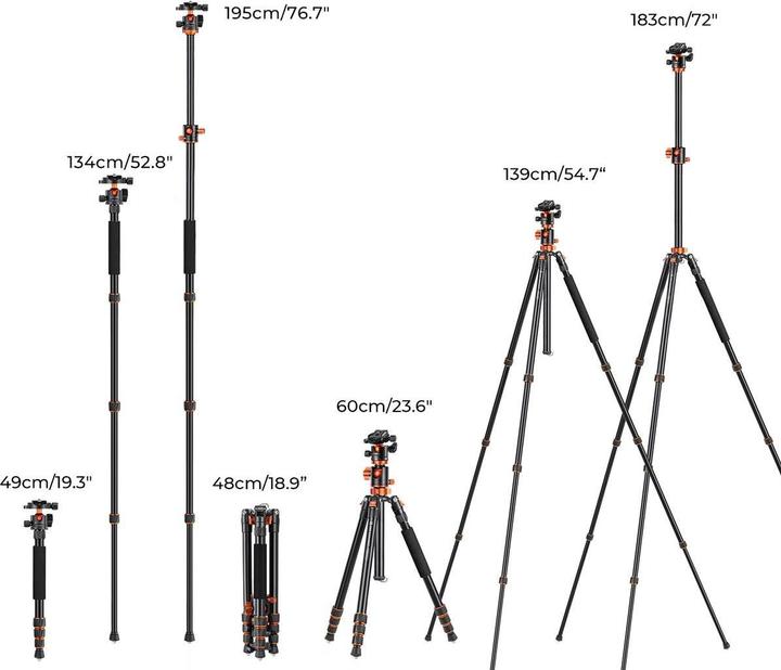 Produktbild K&F Concept Trident-T Stativ (Metall)