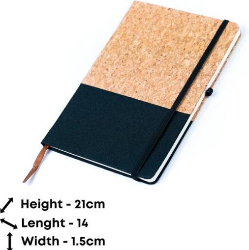Actual product image MB Cork Fusion Notizbuch aus Canvas und Kork in grün