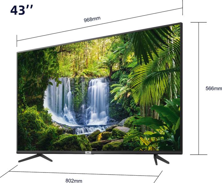 Actual product image TCL 43P610 TV (43 inch) Ultra HD Smart TV WLAN (43", LCD, 4K, 2020)