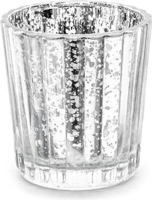 Immagine prodotto Partydeco Portacandele, argento, 6 cm (4 pz.)