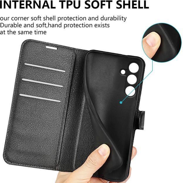 Immagine prodotto MU Classic Serie di copertine per libri in pelle Litchi (Samsung Galaxy S24 FE)