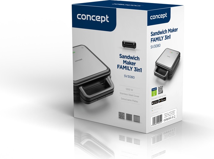 Produktbild Concept Opiekacz do kanapek 3w1 SV3080