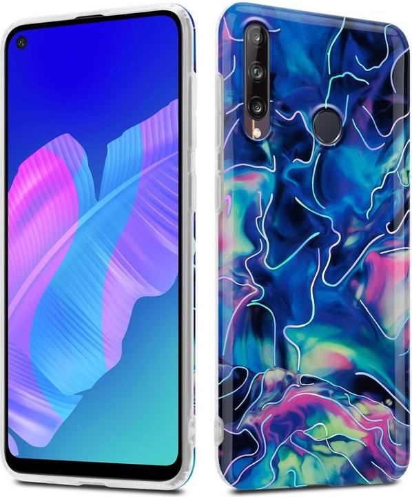 Image du produit Cadorabo Couverture IMD TPU Marbre coloré (Huawei P40 Lite E)