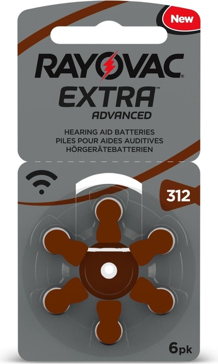 Rayovac PR41/312A (6 Stk., Gerätespezifisch, 180 mAh)