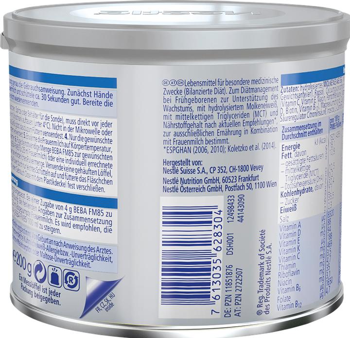 Image du produit Beba Fm 85 (200 g, dès la naissance)