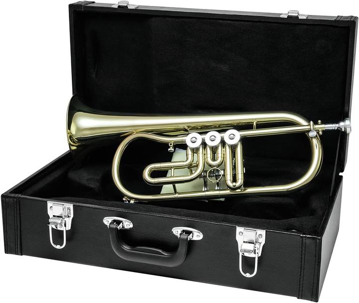 Immagine prodotto Dimavery FH-310D Corno d'ala in Sib Valvola rotante (Flugelhorn, Valvola rotativa)