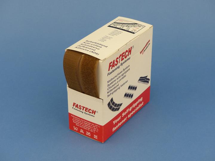 Image du produit Fastech Klettband-Box Coffee (25 mm)