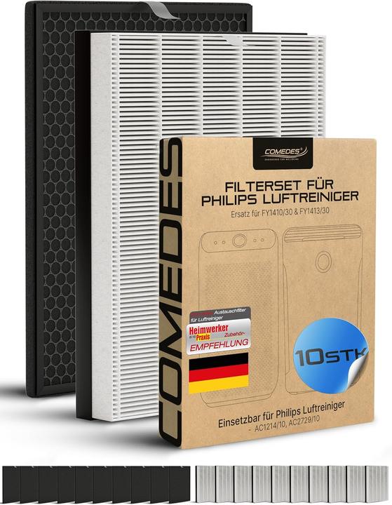 Immagine prodotto Comedes Filter-Set für Philips Luftreiniger Series 1000/1000i (10x)
